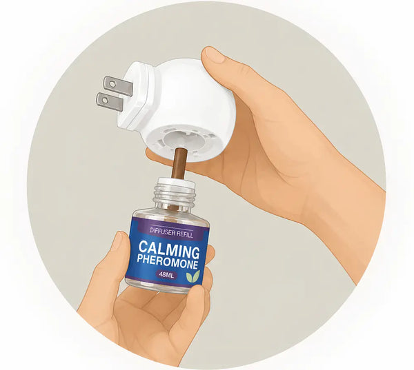 Snap the vial into the diffuser